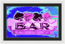 Load image into Gallery viewer, Vintage Bar Sign - Magenta - Framed Print