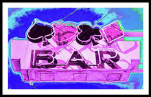 Load image into Gallery viewer, Vintage Bar Sign - Magenta - Framed Print