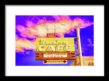 Load image into Gallery viewer, Vintage Cafe Sign - Bright - Framed Print