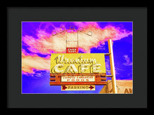 Load image into Gallery viewer, Vintage Cafe Sign - Bright - Framed Print