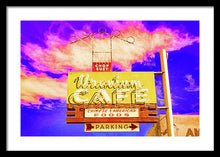 Load image into Gallery viewer, Vintage Cafe Sign - Bright - Framed Print