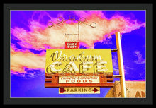 Load image into Gallery viewer, Vintage Cafe Sign - Bright - Framed Print