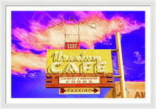 Load image into Gallery viewer, Vintage Cafe Sign - Bright - Framed Print