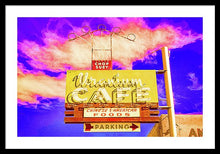 Load image into Gallery viewer, Vintage Cafe Sign - Bright - Framed Print