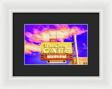 Load image into Gallery viewer, Vintage Cafe Sign - Bright - Framed Print