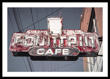 Load image into Gallery viewer, Vintage Cafe Sign - Framed Print