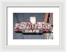 Load image into Gallery viewer, Vintage Cafe Sign - Framed Print