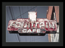 Load image into Gallery viewer, Vintage Cafe Sign - Framed Print