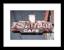 Load image into Gallery viewer, Vintage Cafe Sign - Framed Print