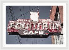 Load image into Gallery viewer, Vintage Cafe Sign - Framed Print