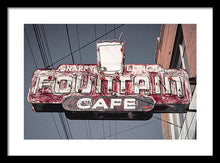 Load image into Gallery viewer, Vintage Cafe Sign - Framed Print