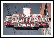 Load image into Gallery viewer, Vintage Cafe Sign - Framed Print