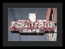 Load image into Gallery viewer, Vintage Cafe Sign - Framed Print