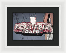 Load image into Gallery viewer, Vintage Cafe Sign - Framed Print