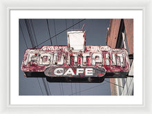 Load image into Gallery viewer, Vintage Cafe Sign - Framed Print