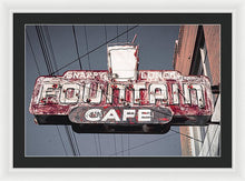 Load image into Gallery viewer, Vintage Cafe Sign - Framed Print