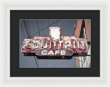 Load image into Gallery viewer, Vintage Cafe Sign - Framed Print