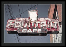 Load image into Gallery viewer, Vintage Cafe Sign - Framed Print