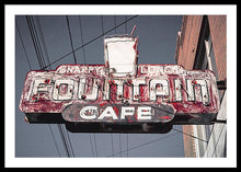 Load image into Gallery viewer, Vintage Cafe Sign - Framed Print