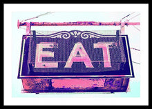 Load image into Gallery viewer, Vintage Diner Sign - Pink - Framed Print