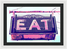 Load image into Gallery viewer, Vintage Diner Sign - Pink - Framed Print