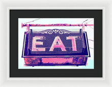 Load image into Gallery viewer, Vintage Diner Sign - Pink - Framed Print