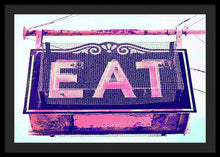 Load image into Gallery viewer, Vintage Diner Sign - Pink - Framed Print