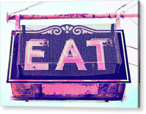 Vintage Diner Sign - Pink - Acrylic Print