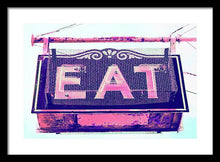 Load image into Gallery viewer, Vintage Diner Sign - Pink - Framed Print