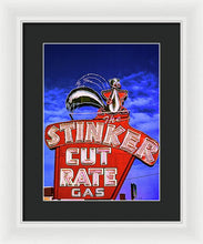 Load image into Gallery viewer, Vintage Gas Station Sign - Framed Print