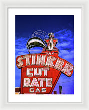 Load image into Gallery viewer, Vintage Gas Station Sign - Framed Print