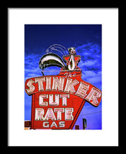 Load image into Gallery viewer, Vintage Gas Station Sign - Framed Print