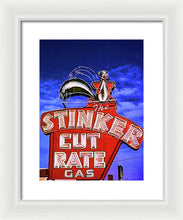 Load image into Gallery viewer, Vintage Gas Station Sign - Framed Print