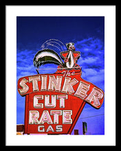 Load image into Gallery viewer, Vintage Gas Station Sign - Framed Print