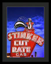 Load image into Gallery viewer, Vintage Gas Station Sign - Framed Print