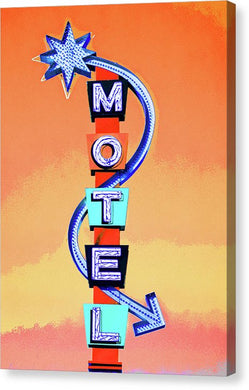 Vintage Motel Sign - 4 Winds - Canvas Print