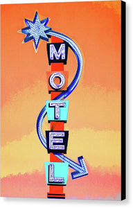 Vintage Motel Sign - 4 Winds - Canvas Print