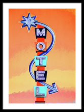 Load image into Gallery viewer, Vintage Motel Sign - 4 Winds - Framed Print