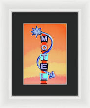 Load image into Gallery viewer, Vintage Motel Sign - 4 Winds - Framed Print