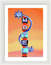 Load image into Gallery viewer, Vintage Motel Sign - 4 Winds - Framed Print