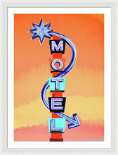 Load image into Gallery viewer, Vintage Motel Sign - 4 Winds - Framed Print