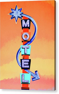 Vintage Motel Sign - 4 Winds - Acrylic Print