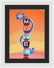 Load image into Gallery viewer, Vintage Motel Sign - 4 Winds - Framed Print