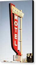 Load image into Gallery viewer, Vintage Motel Sign - Aztec - Canvas Print