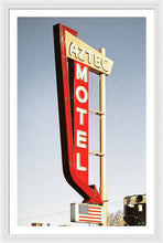 Load image into Gallery viewer, Vintage Motel Sign - Aztec - Framed Print