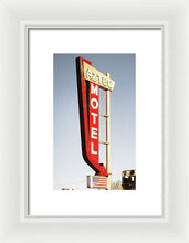 Load image into Gallery viewer, Vintage Motel Sign - Aztec - Framed Print