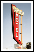 Load image into Gallery viewer, Vintage Motel Sign - Aztec - Framed Print