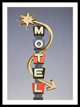 Load image into Gallery viewer, Vintage Motel Sign  - Framed Print