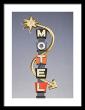 Load image into Gallery viewer, Vintage Motel Sign  - Framed Print