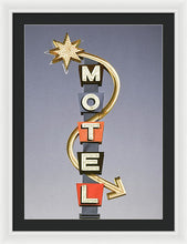 Load image into Gallery viewer, Vintage Motel Sign  - Framed Print